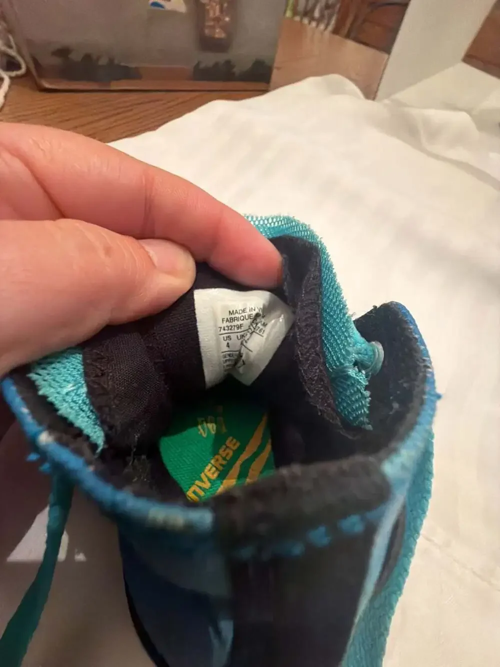Converse All Star High Top Toddler Shoes Blue Robin's Egg Blue Size 4